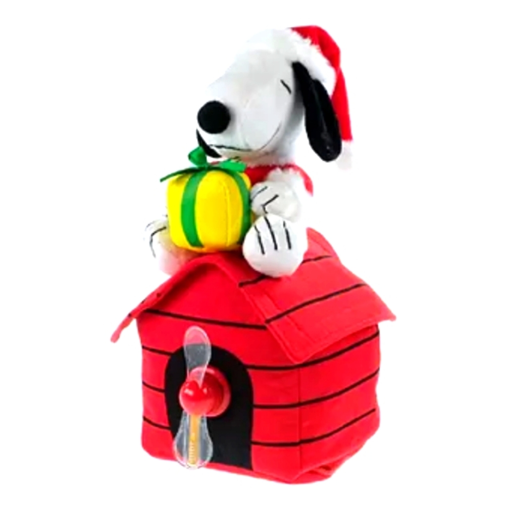 10.8" Snoopy on Dog House Propeller Message Animated Plush DecorBy Peanuts